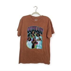OutKast Officially Licensed Orange Tie Dye Graphic HipHop Band Tee